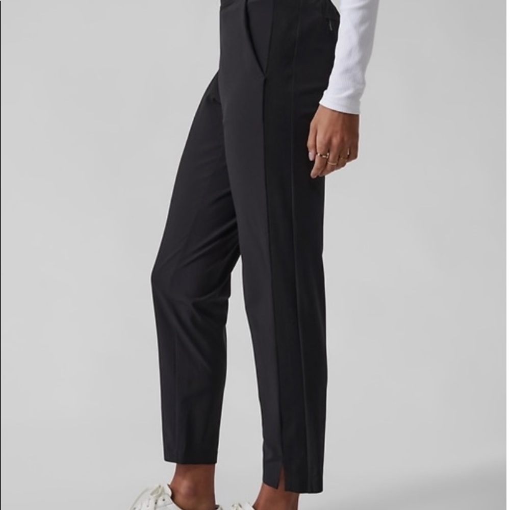 Athlete Brooklyn Ankle Pants, Black, 4